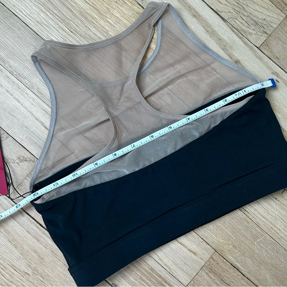 Nwt carbon38‎ sports bra mesh melt black tan xs - Picture 4 of 5